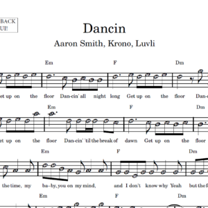 Dancin - Partitura Facilitada
