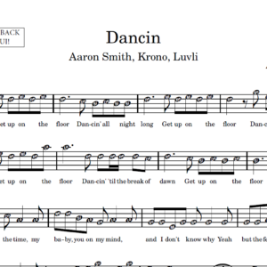 Dancin - Partitura para Sax Alto