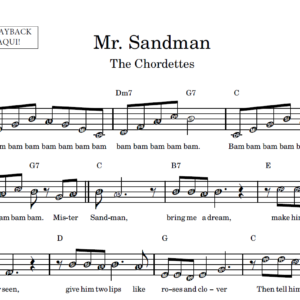 Mr. Sandman - Partitura Facilitada