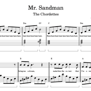 Mr. Sandman - Partitura para Piano