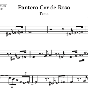 Pantera Cor de Rosa - Partitura para Instrumentos em Sib