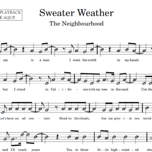 Sweater Weather - Instrumentos em Sib