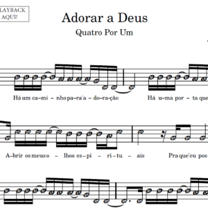 Adorar a Deus - Partitura para Instrumentos em Sib