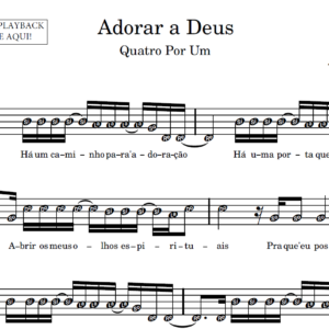 Adorar a Deus - Partitura para Sax Alto