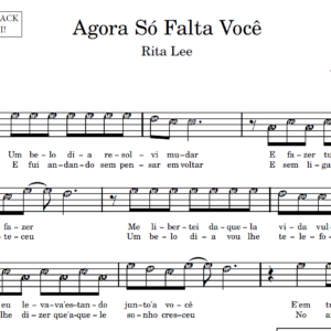 Agora Só Falta Você - Partitura para Instrumentos em Sib