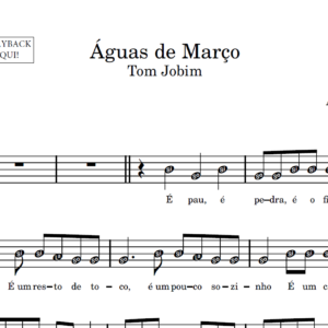 Águas de Março - Partitura para Instrumentos em Sib