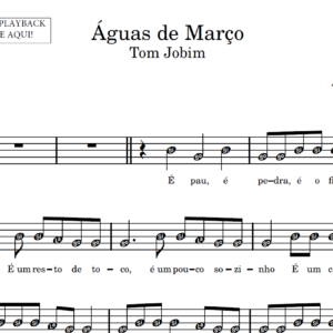 Águas de Março - Partitura para Sax Alto