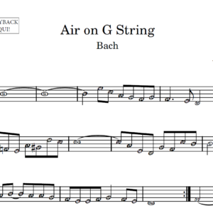 Air on G String - Partitura para Instrumentos em Sib