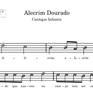 Alecrim Dourado - Partitura para Sax Alto
