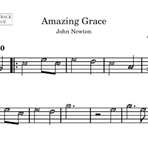 Amazing Grace - Partitura para Instrumentos em Sib