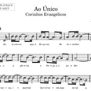 Ao Único - Partitura para Instrumentos em Sib