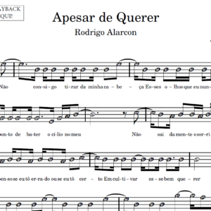 Apesar de Querer - Partitura para Sax Alto