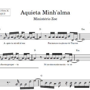 Aquieta Minh'alma - Partitura Facilitada