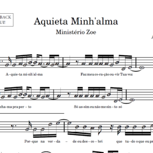 Aquieta Minh'alma - Partitura para Sax Alto