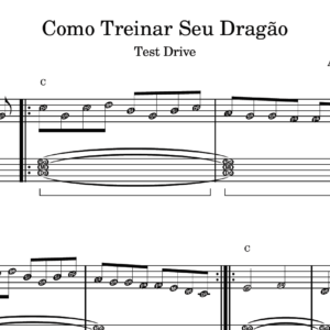 Como Treinar Seu Dragão - Partitura para Piano