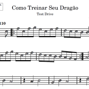 Como Treinar Seu Dragão - Partitura para Sax Alto