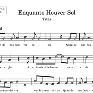 Enquanto Houver Sol - Partitura para Sax Alto
