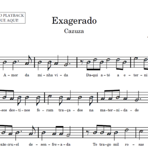 Exagerado - Partitura para Instrumentos em Sib