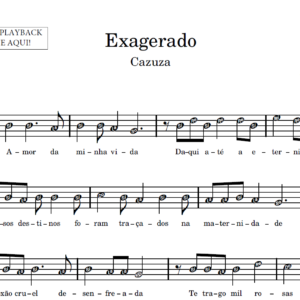 Exagerado - Partitura para Sax Alto