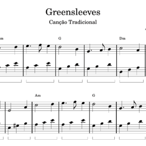 Greensleeves - Partitura para Piano