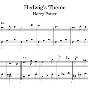 Hedwig's Theme - Partitura para Piano