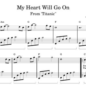 My Heart Will Go On - Partitura para Piano