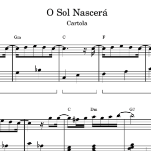 O Sol Nascerá - Partitura para Piano