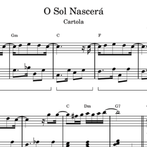 O Sol Nascerá - Partitura para Piano