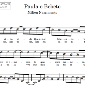 Paula e Bebeto - Partitura para Sax Alto