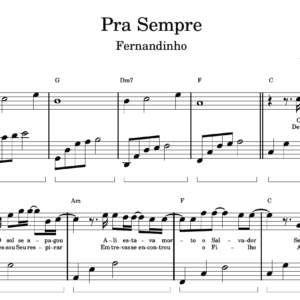 Pra Sempre - Partitura para Piano