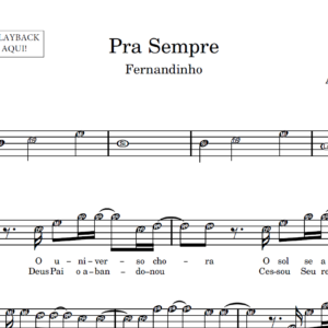 Pra Sempre - Partitura para Sax Alto