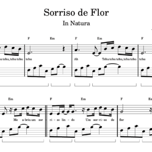 Sorriso de Flor - Partitura para Piano