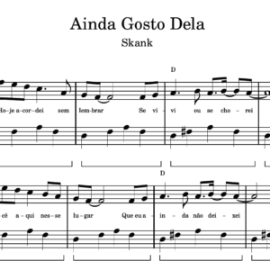 Ainda Gosto Dela - Partitura para Piano