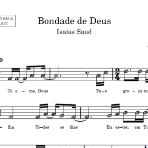Bondade de Deus - Partitura para Instrumentos em Sib