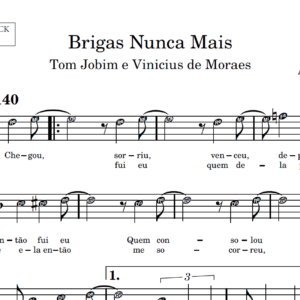 Brigas Nunca Mais - Partitura para Sax Alto