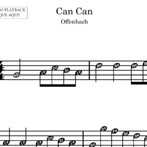 Can Can - Partitura para Sax Alto