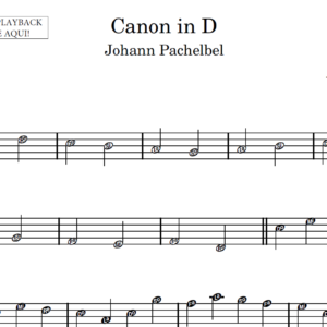 Canon in D - Partitura para Instrumentos em Sib