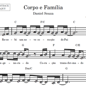 Corpo e Família - Partitura Facilitada