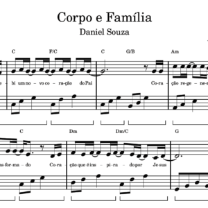Corpo e Família - Partitura para Piano