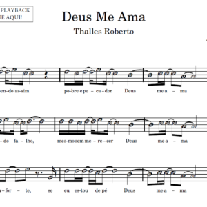 Deus Me Ama - Partitura para Instrumentos em Sib