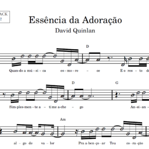 Essência Da Adoração - Partitura Facilitada
