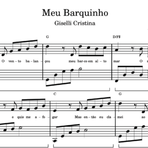 Meu Barquinho - Partitura para Piano