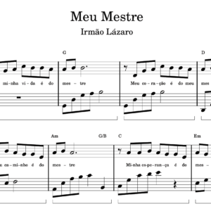 Meu Mestre - Partitura para Piano