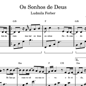 Os Sonhos de Deus - Partitura para Piano