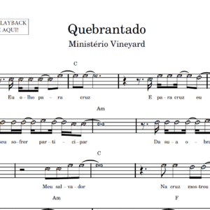 Quebrantado - Partitura Facilitada