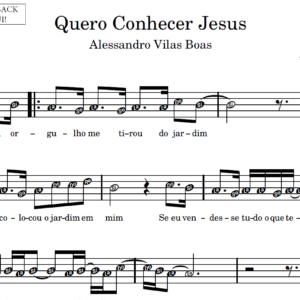 Quero Conhecer Jesus- Partitura para Instrumentos em Sib