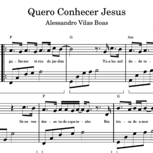 Quero Conhecer Jesus - Partitura para Piano