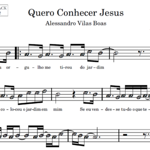 Quero Conhecer Jesus - Partitura para Sax Alto