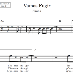 Vamos Fugir - Partitura Facilitada