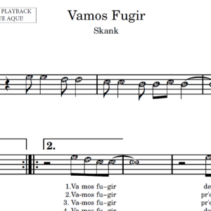 Vamos Fugir - Partitura para Instrumentos em Sib